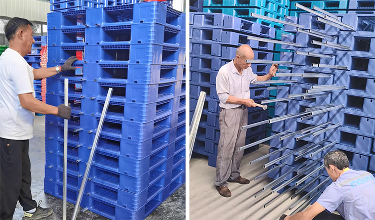 塑料托盤加鋼管和不加鋼管有啥區(qū)別？